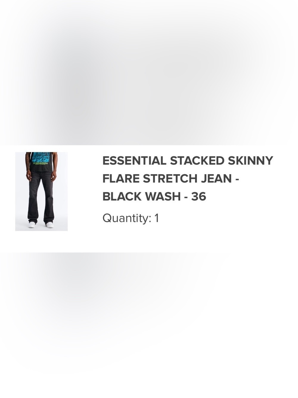 Fashion Nova Men’s Bootcut Jeans - Black Wash